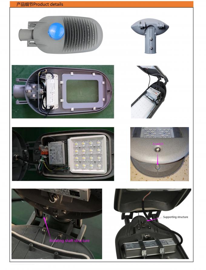 โคมไฟถนนประหยัดไฟ 50w โครงสร้างหลังแผ่รัศมี 2