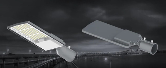 IP66 ไฟถนน Led กันน้ำ Photocell โคมไฟกลางแจ้ง IK09