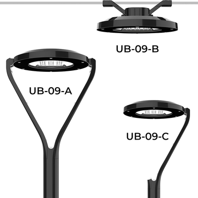 ไฟสวนกลางแจ้งแบบสมมาตรนำ IK08 IP66 Park Lighting Fixture
