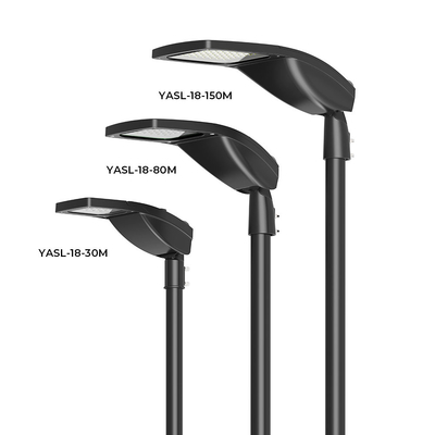 ไฟถนน LED อลูมิเนียมสีเทา 4000K 80 วัตต์ Ra70 สำหรับถนนสายหลัก