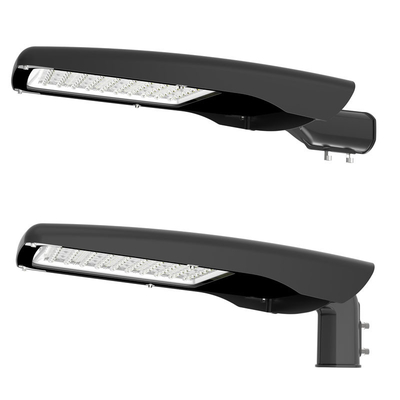 155lm / W IP66 Ik08 50 - 200W ไฟถนน Led กลางแจ้งกระจกนิรภัยสำหรับถนน