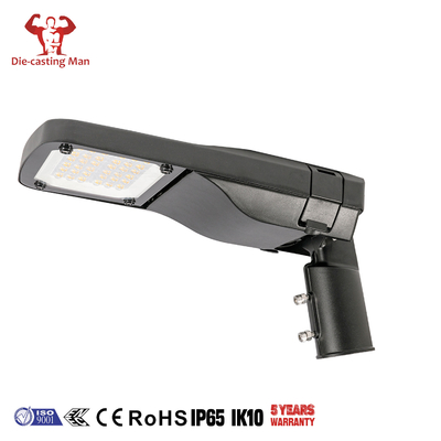 SMD 50W IP66 ไฟถนน LED กันน้ำ Die Casting โคมไฟถนนที่อยู่อาศัยอลูมิเนียม