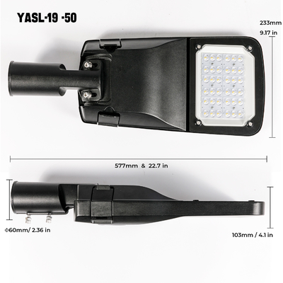 ไฟถนน LED กลางแจ้งอุตสาหกรรมความปลอดภัยปรับมุม UV ทน