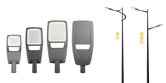 IP65 LED Street Light Fixtures With Wide Color Temperature Range อุปกรณ์ประดับแสงทางถนน LED ที่มีช่วงความร้อนสีที่กว้าง