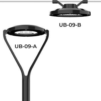 ไฟสวน LED อลูมิเนียมแบบเจาะแบบเจาะ 30W 60W 100W IP66 IK08 ไฟสวนกลางแจ้ง LED