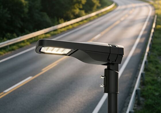 อลูมิเนียม LED Street Light ให้แสงภายนอกด้วย 130lm ต่อวัตต์ และกระเป๋าโฮสติกอลูมิเนียมที่แข็งแรง IP66 IK09