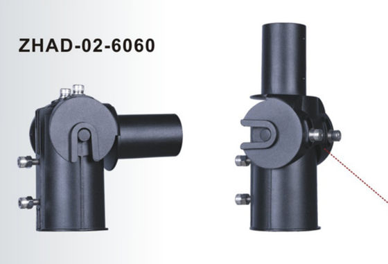 ตัวยึดอะแดปเตอร์ไฟถนน LED อะลูมิเนียมหล่อขึ้นรูป 60 มม. แขนโคมไฟปรับได้